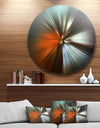 Brown Focus Color - Abstract Digital Art Circle Wall Art