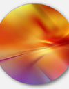 Orange Red Wallpaper Art - Abstract Digital Art Disc Metal Artwork