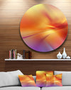 Orange Red Wallpaper Art - Abstract Digital Art Disc Metal Artwork