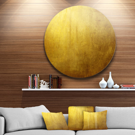 Gold Texture Wallpaper - Abstract Digital Art Round Wall Art