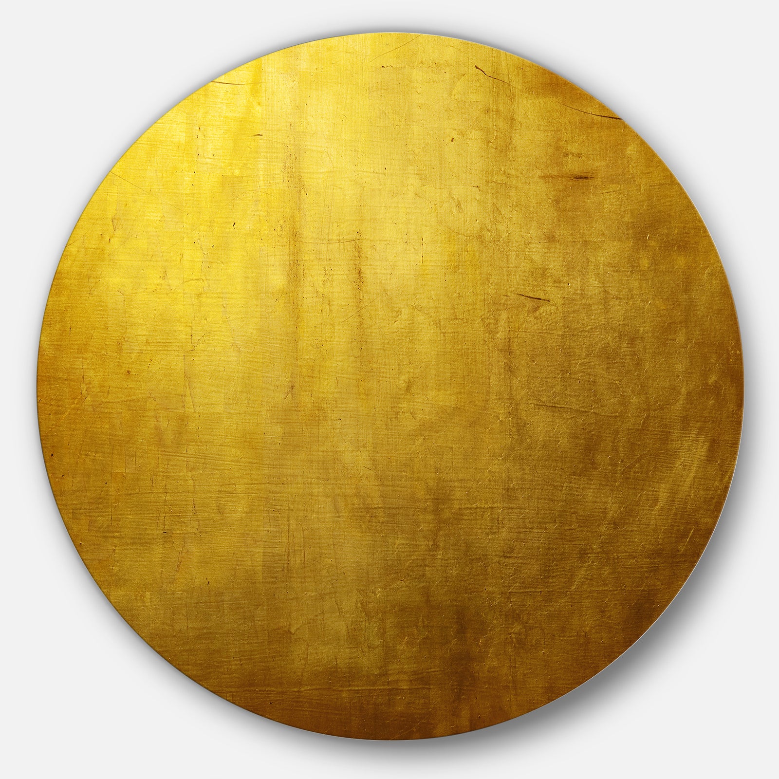Gold Texture Wallpaper - Abstract Digital Art Round Wall Art