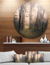 Dark Old Spring Forest - Landscape Photo Circle Wall Art