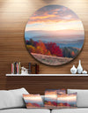 Sunrise in Carpathian Mountains - Landscape Photo Disc Metal Wall Art