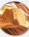 Antelope Canyon with Light Rays - Landscape Photo Disc Metal Artwork