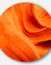 Orange Upper Antelope Canyon - Landscape Photo Circle Wall Art