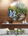 Pathway in Plitvice Lakes - Landscape Photography Large Disc Metal Wall art