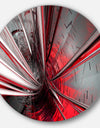 Fractal 3D Deep into Middle - Abstract Art Circle Metal Wall Art