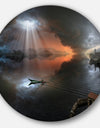 High Water Photo Collage - Seascape Art Disc Metal Wall Art