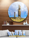 Ahu Tahai and Ahu Ko Te Riku - Landscape Photo Disc Metal Wall Art