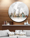 Famous Monuments Across World - Art Circle Wall Art