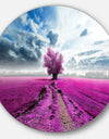 Surreal Floral World - Landscape Photography Round Wall Art