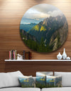 Sunrise with Yellow Reflection - Landscape Photo Disc Metal Wall Art