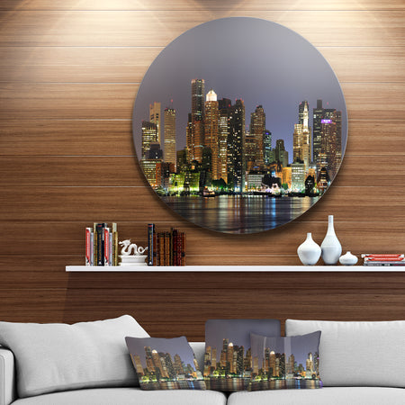 Cityscape Art - Cityscape Circle Wall Art