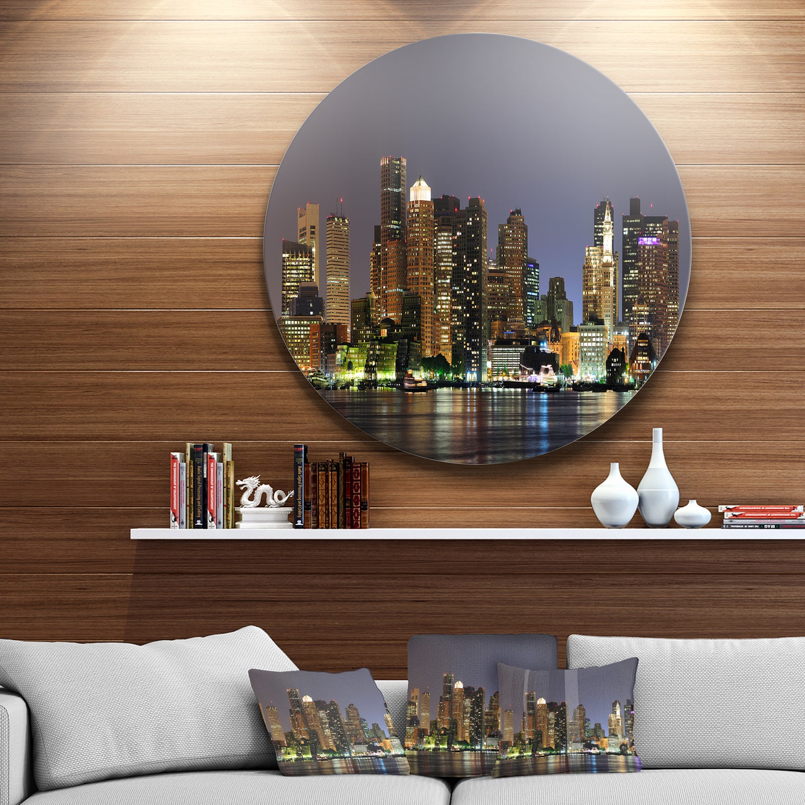 Cityscape Art - Cityscape Circle Wall Art