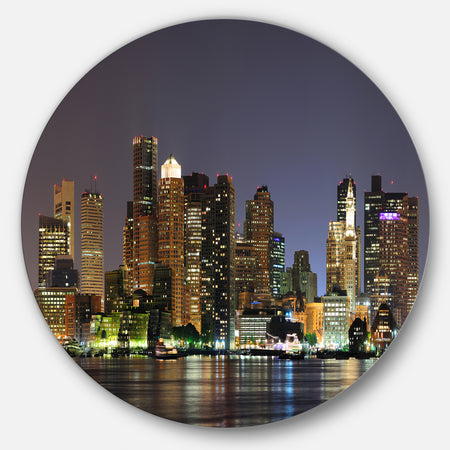 Cityscape Art - Cityscape Circle Wall Art
