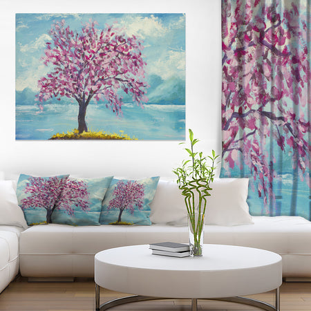 Blooming Sakura Flowers - Floral Canvas Art Print