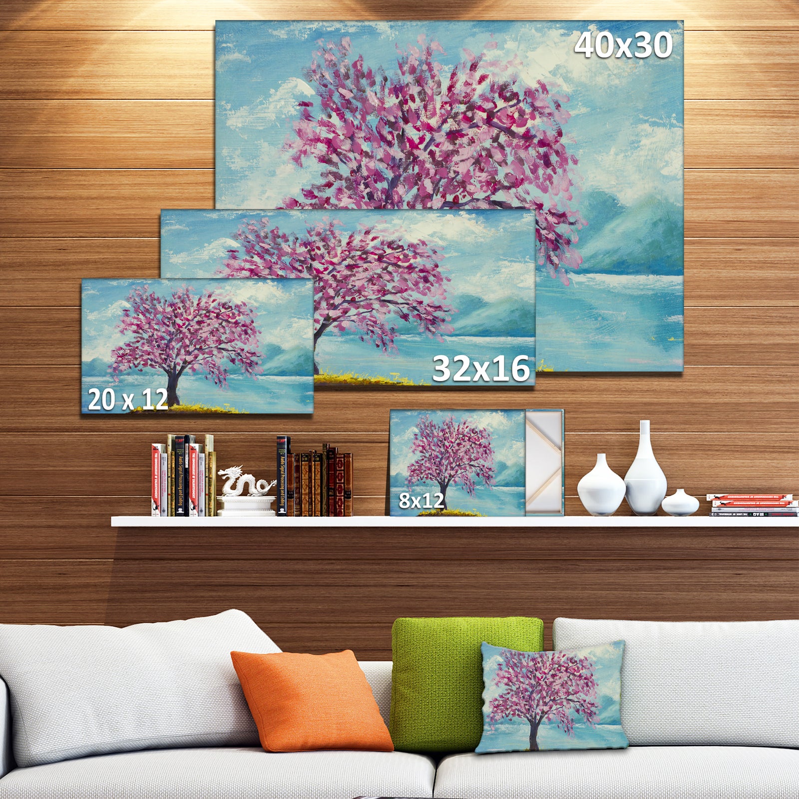 Blooming Sakura Flowers - Floral Canvas Art Print