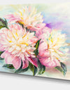 Blooming Pink Peonies - Floral Canvas Art Print