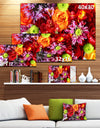 Colorful Flowers Background - Large Floral Wall Art Canvas