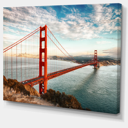 Golden Gate Bridge in San Francisco - Sea Bridge Canvas Wall Artwork