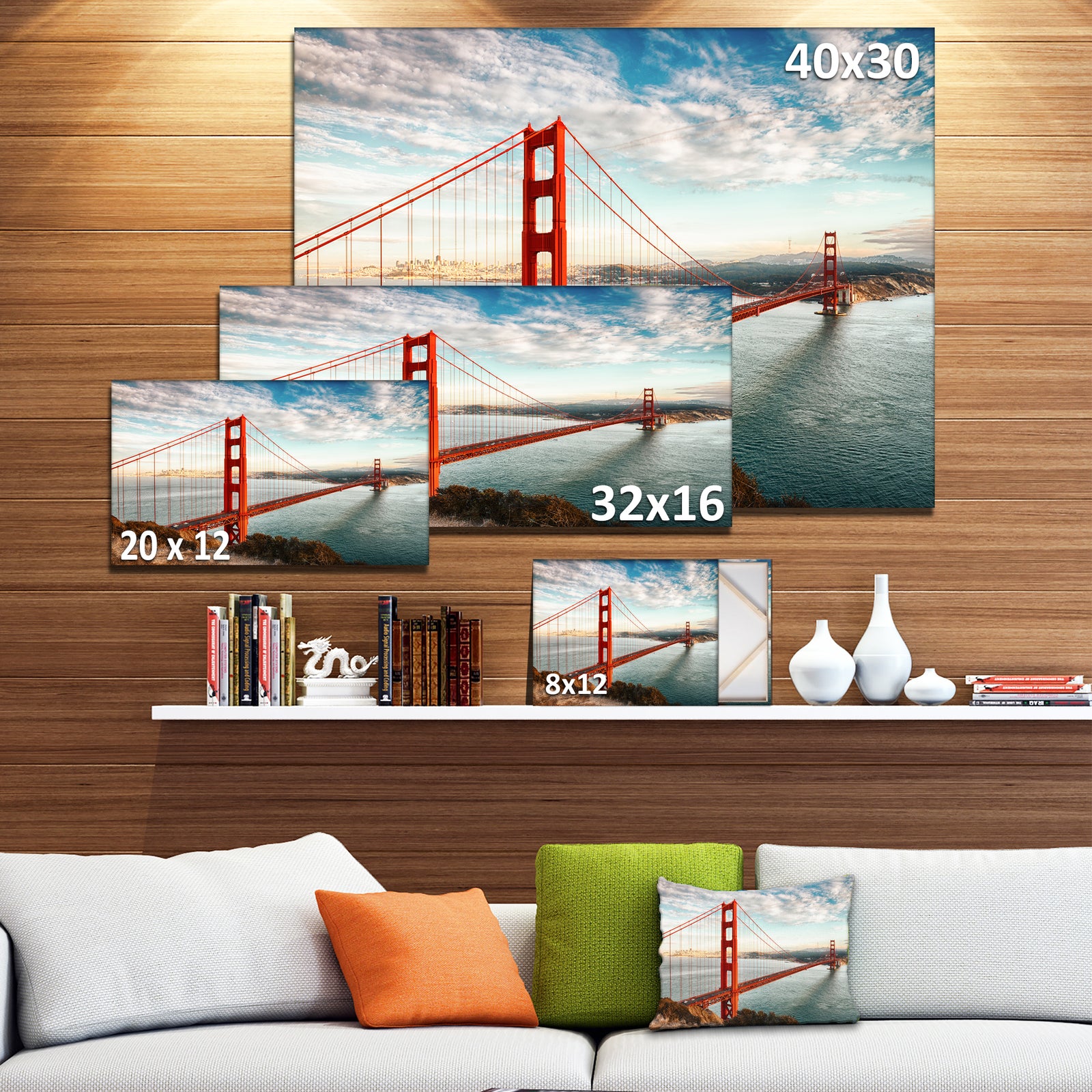 Golden Gate Bridge in San Francisco - Sea Bridge Canvas Wall Artwork