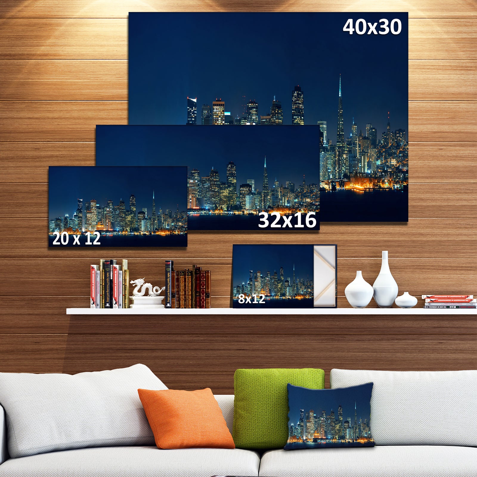 San Francisco Skyline at Night - Cityscape Canvas print