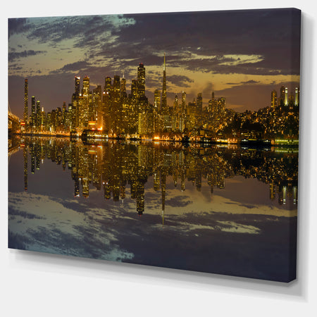 San Francisco at Sunset Panorama - Cityscape Canvas print