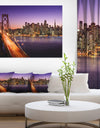 San Francisco skyline and Bay Bridge - Sea Bridge Canvas Wall Artwork