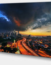 Busy Elevated Highway in Kula Lumpur - Cityscape Canvas print