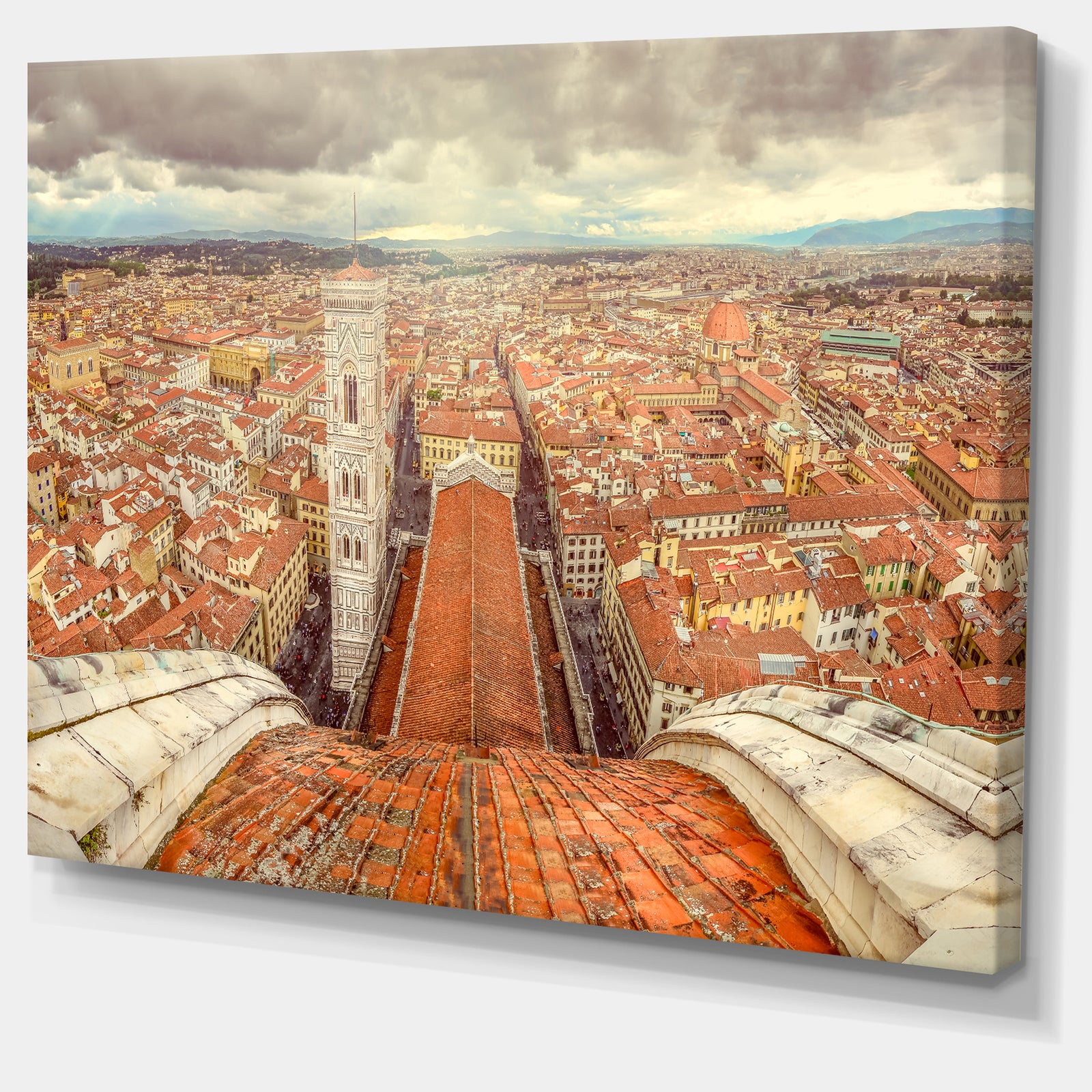 Florence View from Duomo Cathedral - Cityscape Canvas print