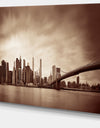 Manhattan Financial District - Cityscape Canvas print