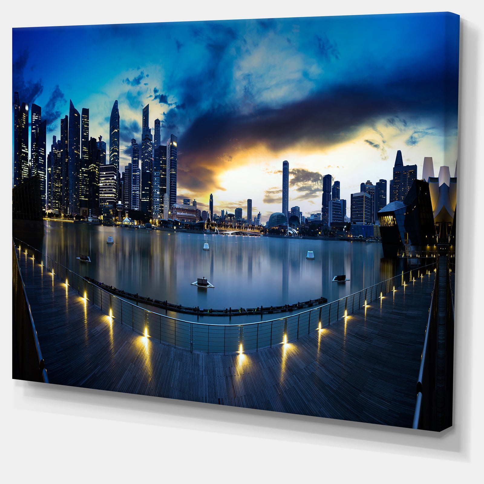 View from Marina Bay Sands Panorama - Cityscape Canvas print