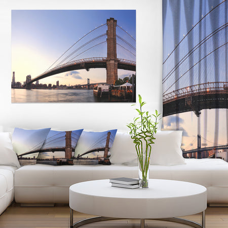 Brooklyn Bridge in New York City - Cityscape Canvas print