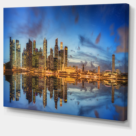 Singapore Skyline and View of Marina Bay - Cityscape Canvas print