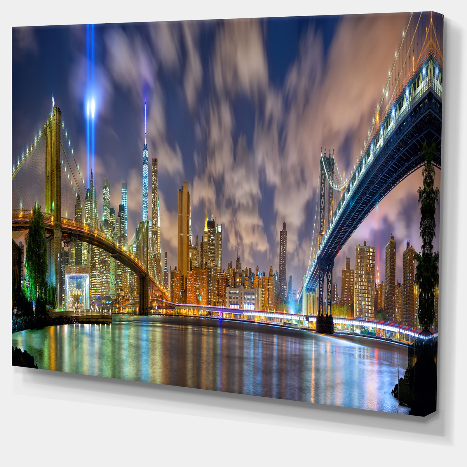 Manhattan in Memory of September 11 - Cityscape Canvas print