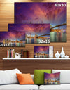 New York Manhattan Skyline with Clouds - Cityscape Canvas print