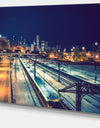 Welcome in Chicago Highway Traffic - Cityscape Canvas print
