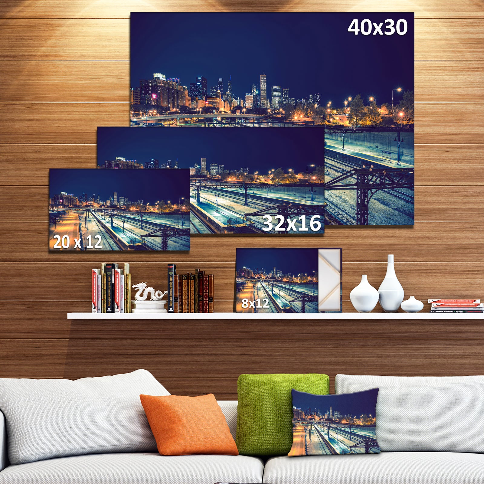 Welcome in Chicago Highway Traffic - Cityscape Canvas print