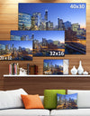 Chicago River with Bridges at Sunset - Cityscape Canvas print