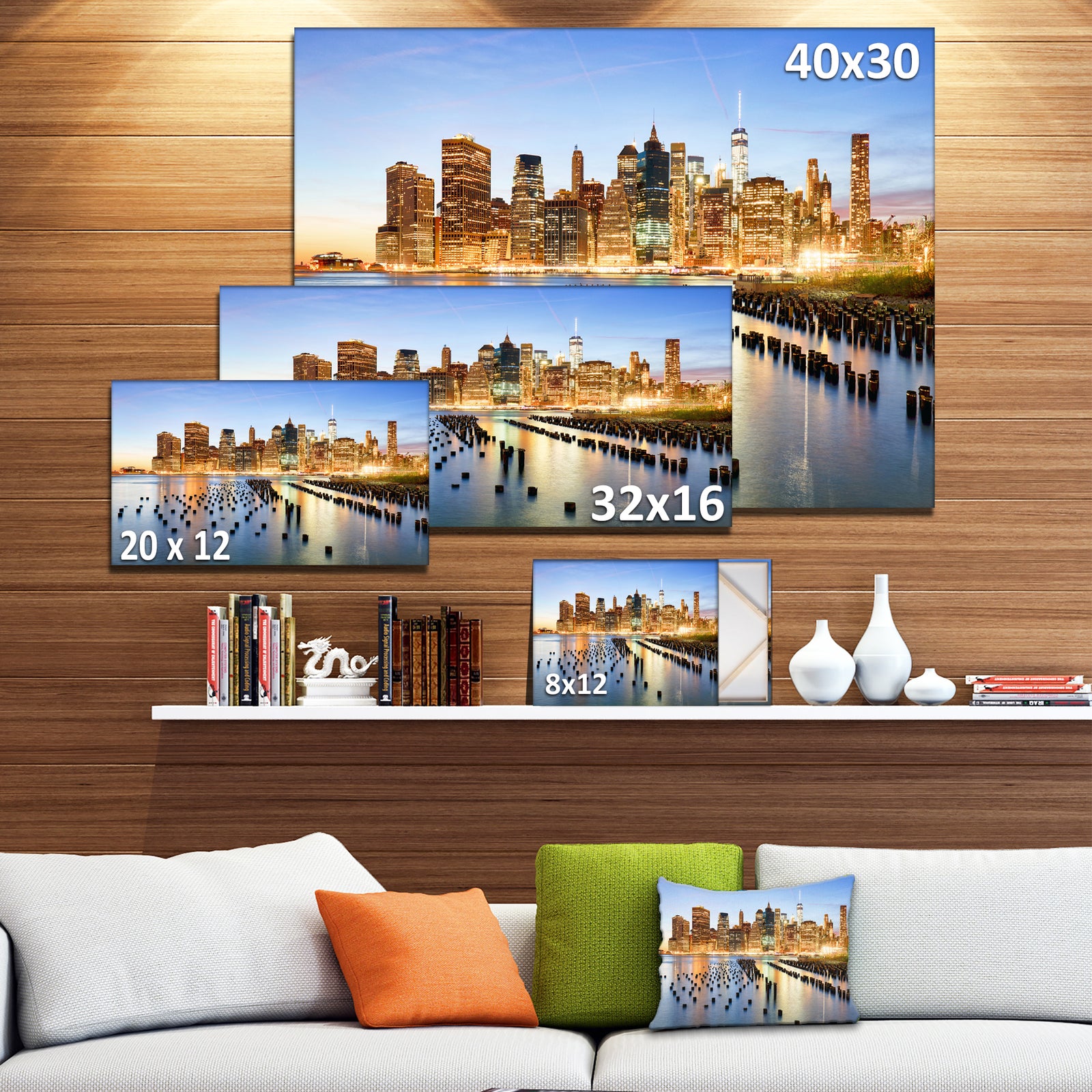 New York Skyline with Skyscrapers - Cityscape Canvas print