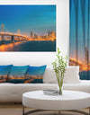 Illuminated San Francisco Skyline - Cityscape Canvas print