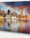 New York Skyline at Sunrise with Reflection. - Cityscape Canvas print