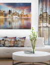 New York Skyline at Sunrise with Reflection. - Cityscape Canvas print