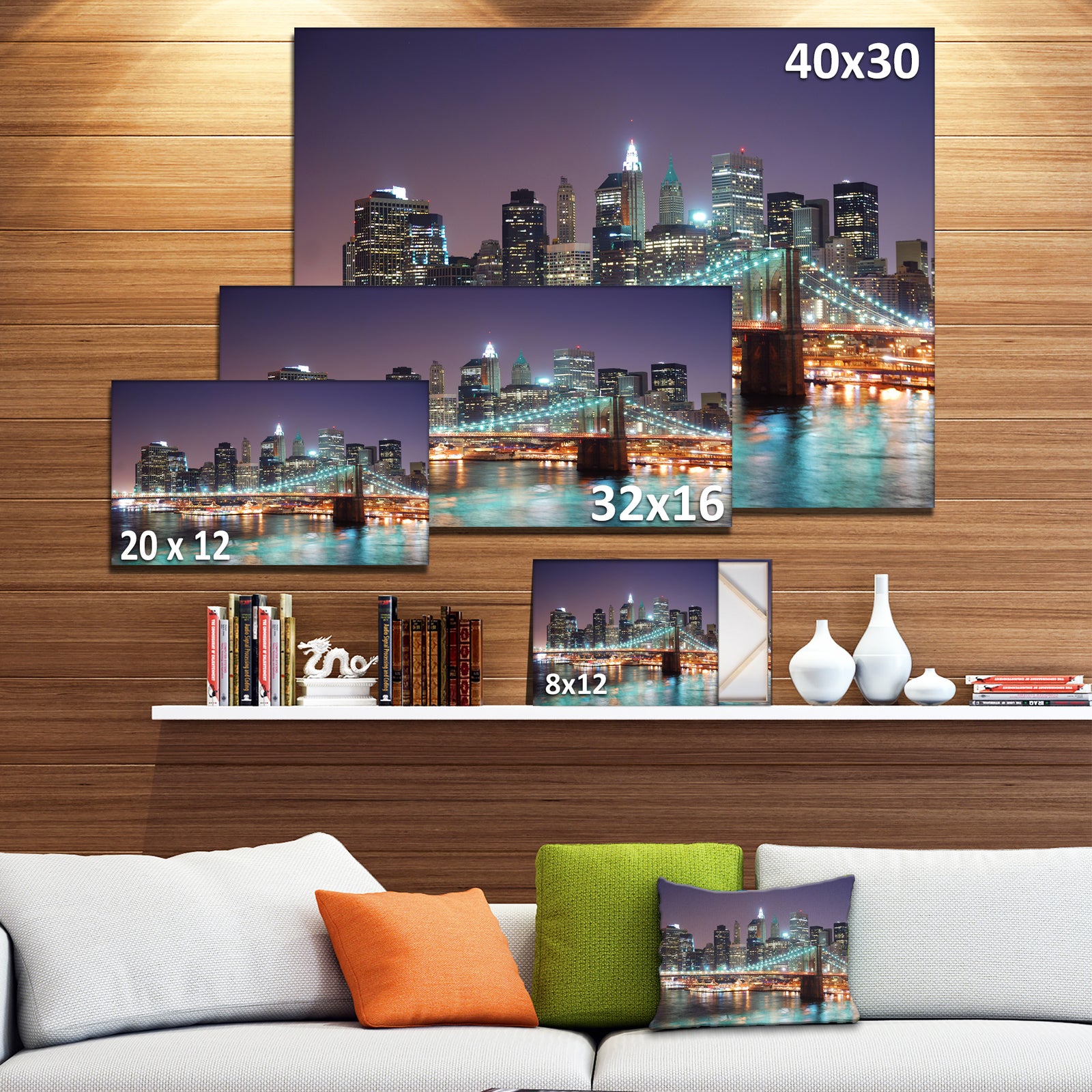New York City Manhattan Skyscrapers - Cityscape Canvas print