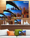 Manhattan City with Bridge under Blue Sky - Cityscape Canvas print