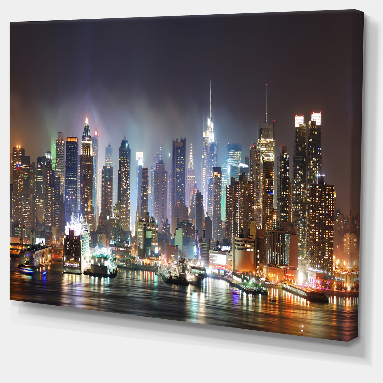 New York Times Square in Blue Light - Cityscape Canvas print