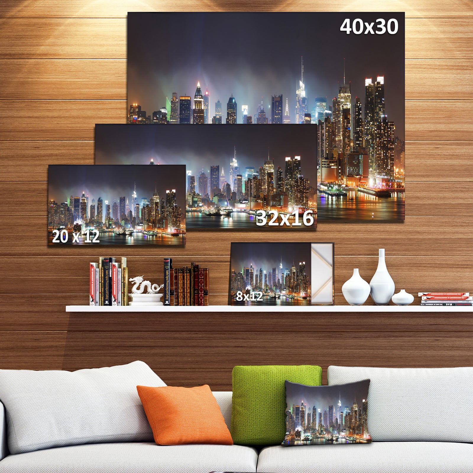 New York Times Square in Blue Light - Cityscape Canvas print