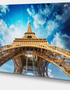 Beautiful view of Paris Eiffel Tower in Paris - Cityscape Canvas print