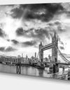 Black and White View of London Panorama - Cityscape Canvas print