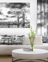 Black and White View of London Panorama - Cityscape Canvas print